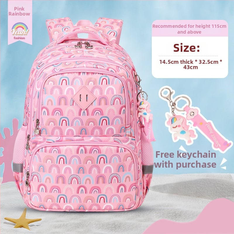 Ghiozdan Oxford pentru elevi de școală primară, respirabil, impermeabil, rezistent la uzură, cu protecție a coloanei vertebrale