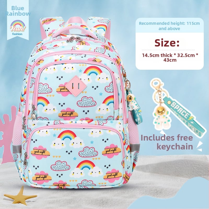 Ghiozdan Oxford pentru elevi de școală primară, respirabil, impermeabil, rezistent la uzură, cu protecție a coloanei vertebrale