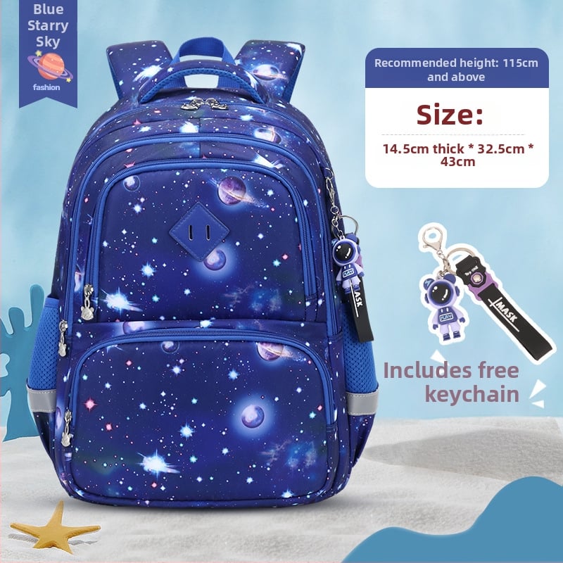 Ghiozdan Oxford pentru elevi de școală primară, respirabil, impermeabil, rezistent la uzură, cu protecție a coloanei vertebrale