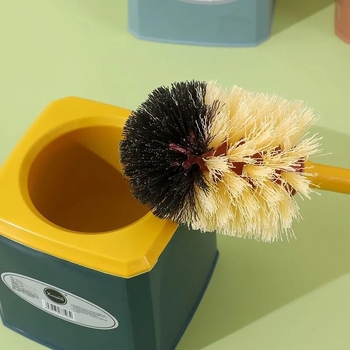Set de periute pentru toaletă cu bază de drenaj, mâner lung, fără colțuri moarte (Material: Plastic; Brand: Unique)