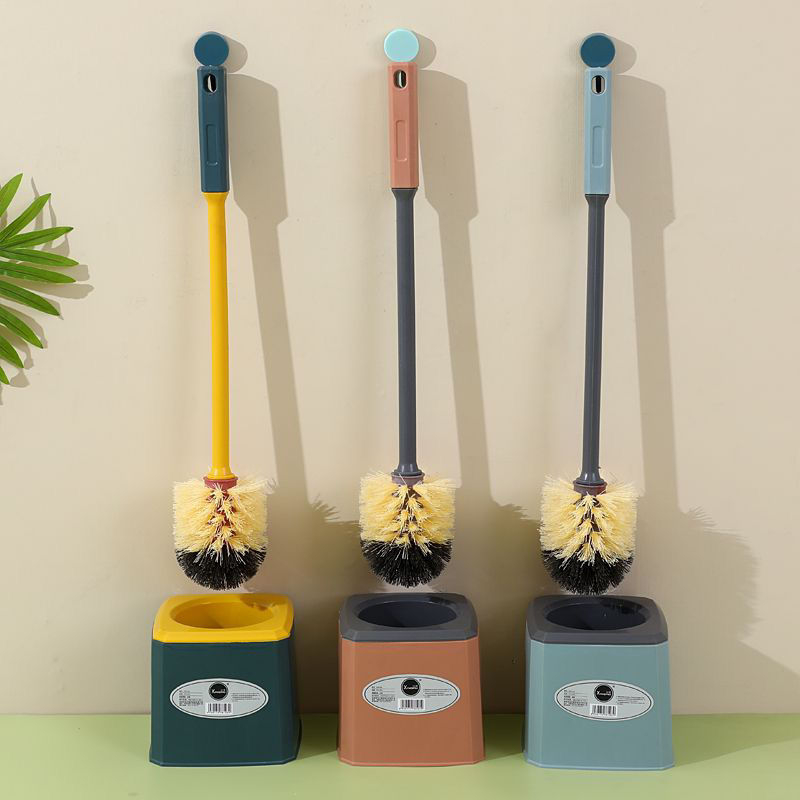 Set de periute pentru toaletă cu bază de drenaj, mâner lung, fără colțuri moarte (Material: Plastic; Brand: Unique)