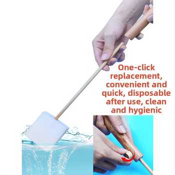 Jednorázová kefa na toaletu pre domáce použitie — bez mŕtvych uhlov, čistenie špár, náhradné jadro, plast