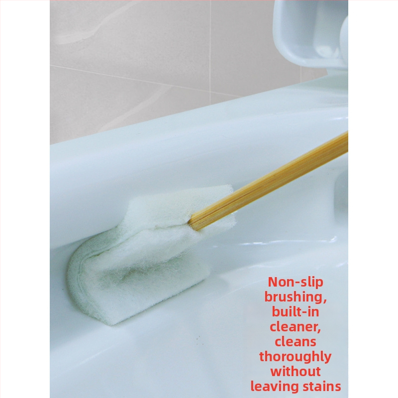 Jednorázová kefa na toaletu pre domáce použitie — bez mŕtvych uhlov, čistenie špár, náhradné jadro, plast