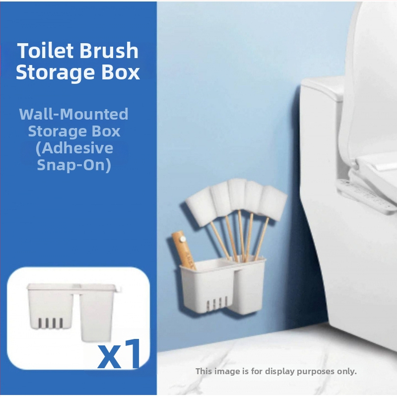 Jednorázová kefa na toaletu pre domáce použitie — bez mŕtvych uhlov, čistenie špár, náhradné jadro, plast