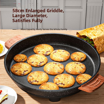 Električni tiganj za palačinke, višenamjenski, 1000W, jednostrana grijanje, mehaničko upravljanje