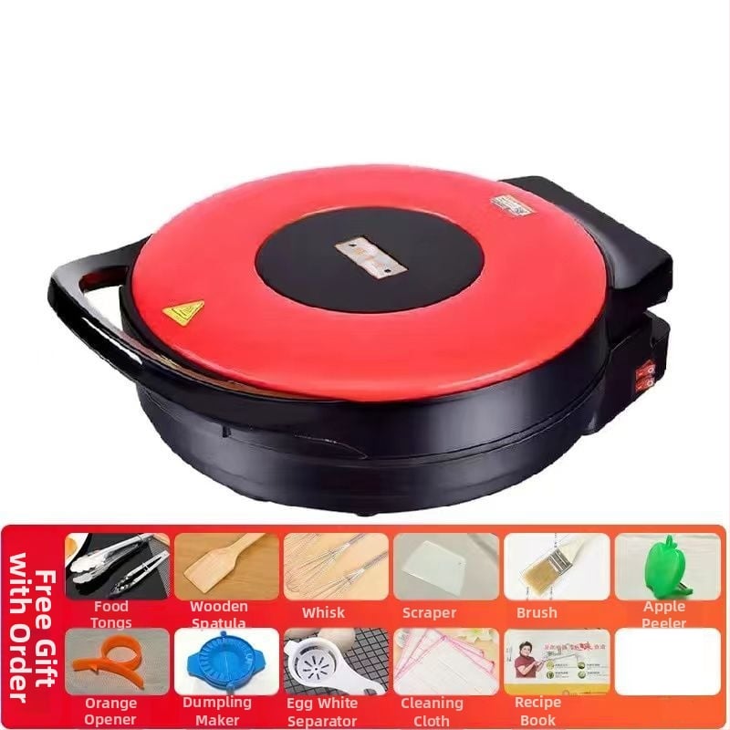 Električni tiganj za palačinke Wdn-a s dvostrukim grijanjem, za prženje i pečenje, 220V, 2200W