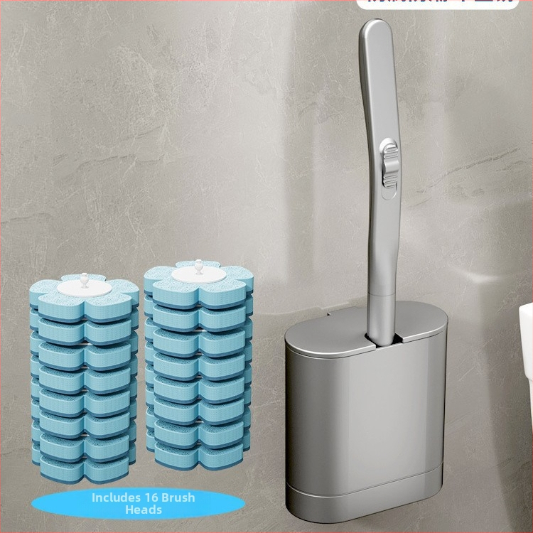 Jednorazová plastová kefa na toaletu, moderný minimalistický dizajn, jednovláknová alebo dvojitá konštrukcia, značka Yuheng