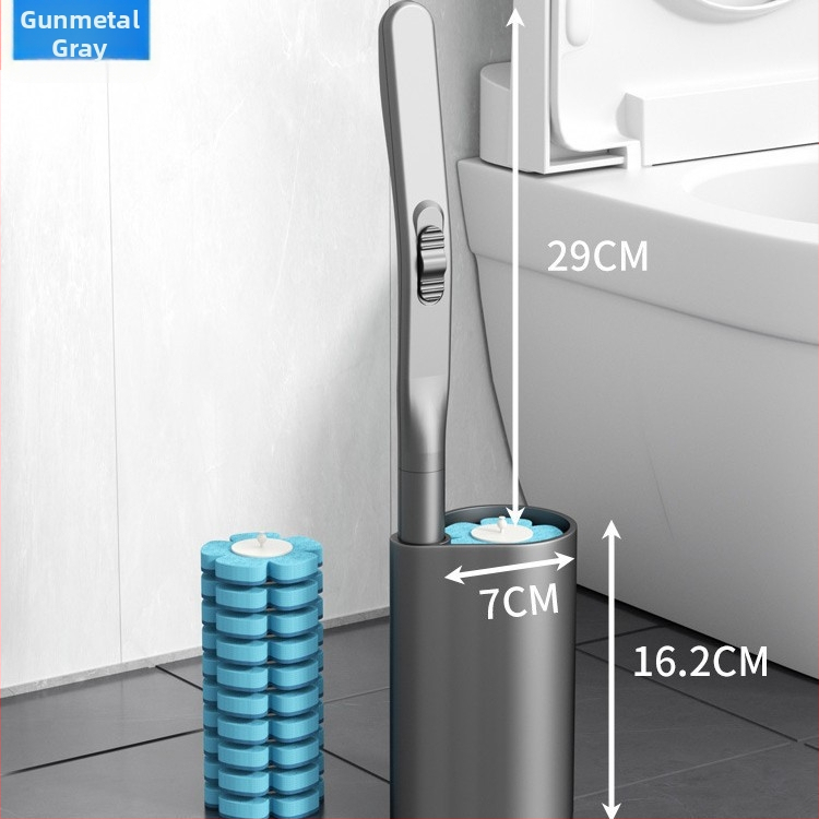 Jednorazová plastová kefa na toaletu, moderný minimalistický dizajn, jednovláknová alebo dvojitá konštrukcia, značka Yuheng