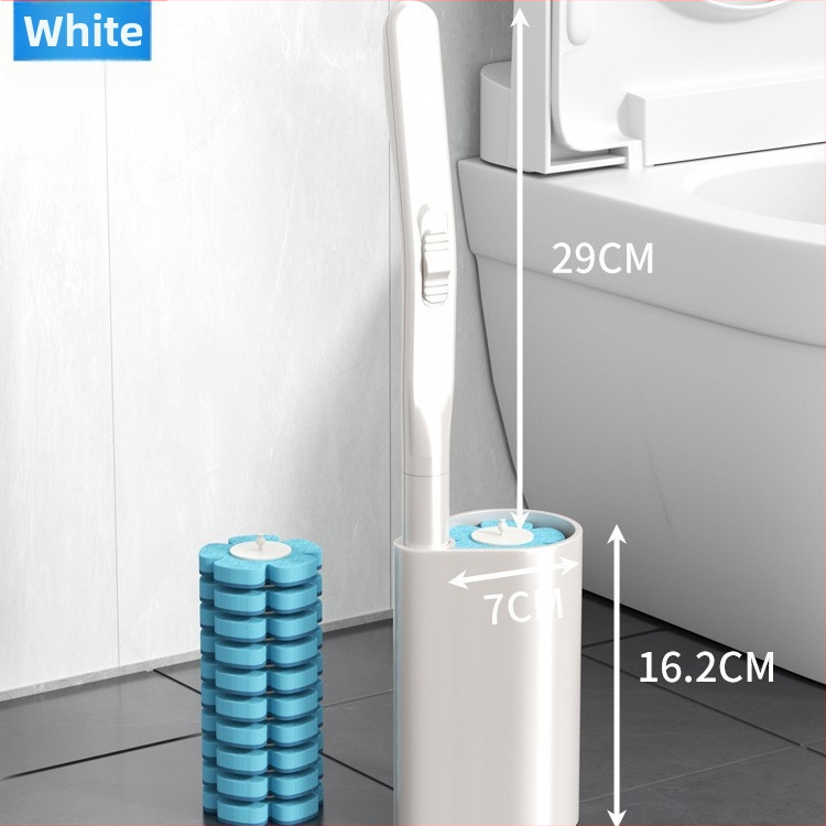 Jednorazová plastová kefa na toaletu, moderný minimalistický dizajn, jednovláknová alebo dvojitá konštrukcia, značka Yuheng