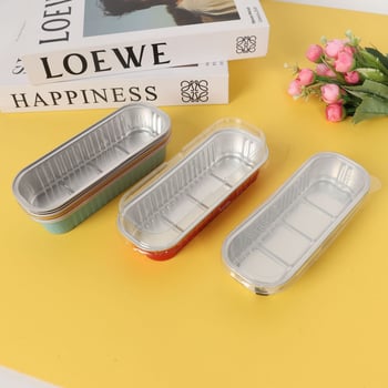 200 ml debeli pravokutni kalupi od aluminijske folije za pečenje, jednokratne upotrebe, otporni na visoke temperature