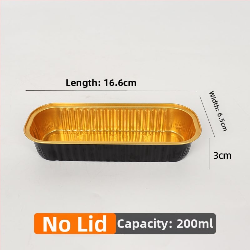 200 ml debeli pravokutni kalupi od aluminijske folije za pečenje, jednokratne upotrebe, otporni na visoke temperature