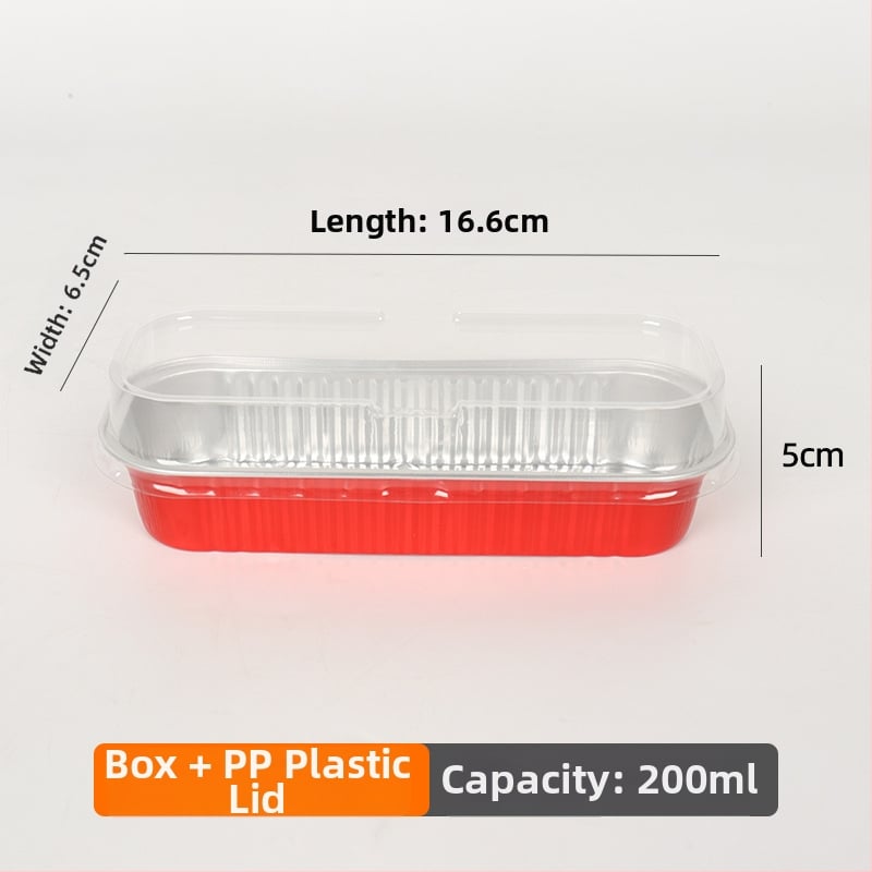 200 ml debeli pravokutni kalupi od aluminijske folije za pečenje, jednokratne upotrebe, otporni na visoke temperature