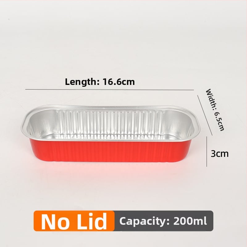 200 ml debeli pravokutni kalupi od aluminijske folije za pečenje, jednokratne upotrebe, otporni na visoke temperature
