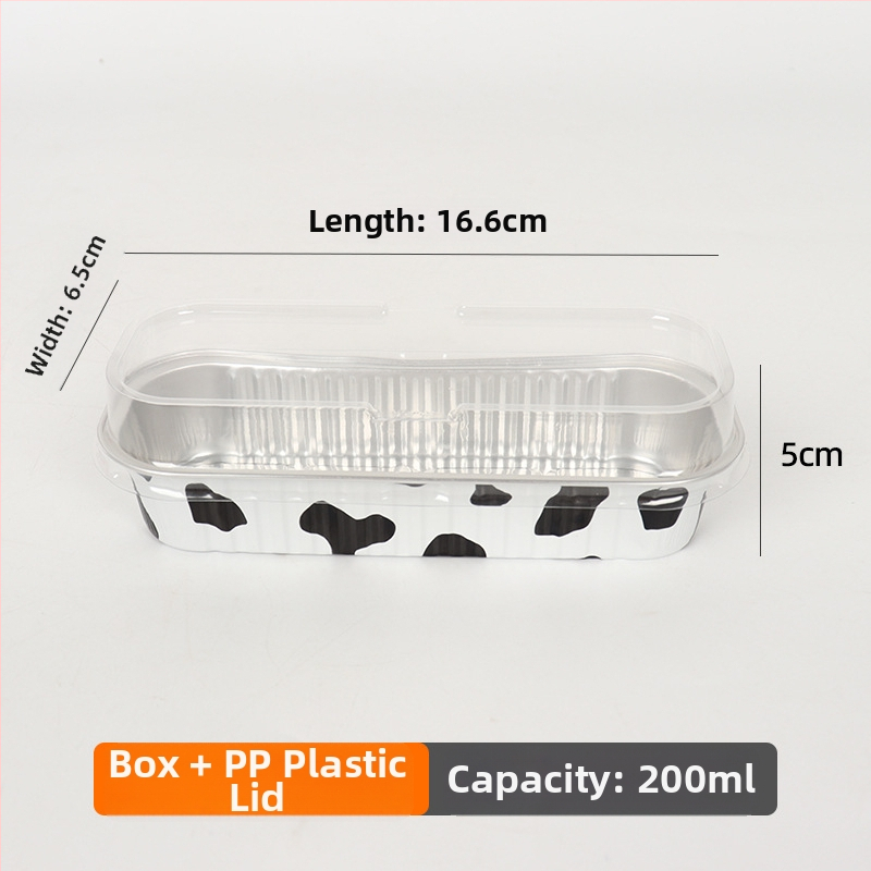 200 ml debeli pravokutni kalupi od aluminijske folije za pečenje, jednokratne upotrebe, otporni na visoke temperature