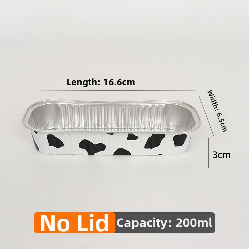 200 ml debeli pravokutni kalupi od aluminijske folije za pečenje, jednokratne upotrebe, otporni na visoke temperature