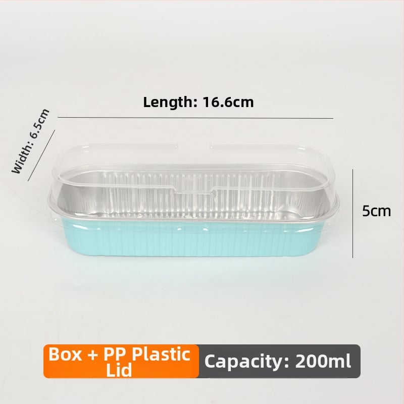200 ml debeli pravokutni kalupi od aluminijske folije za pečenje, jednokratne upotrebe, otporni na visoke temperature