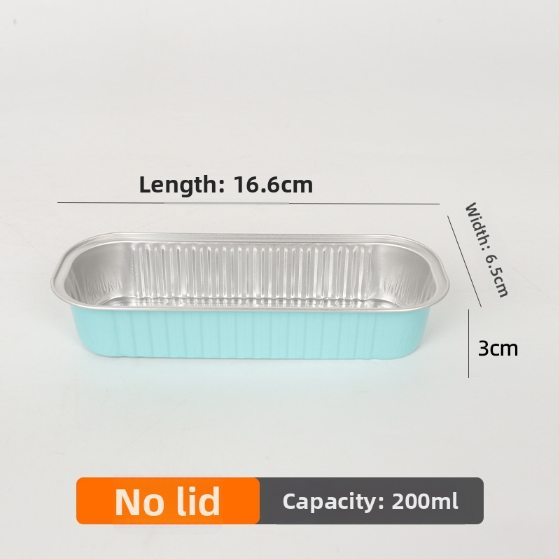 200 ml debeli pravokutni kalupi od aluminijske folije za pečenje, jednokratne upotrebe, otporni na visoke temperature