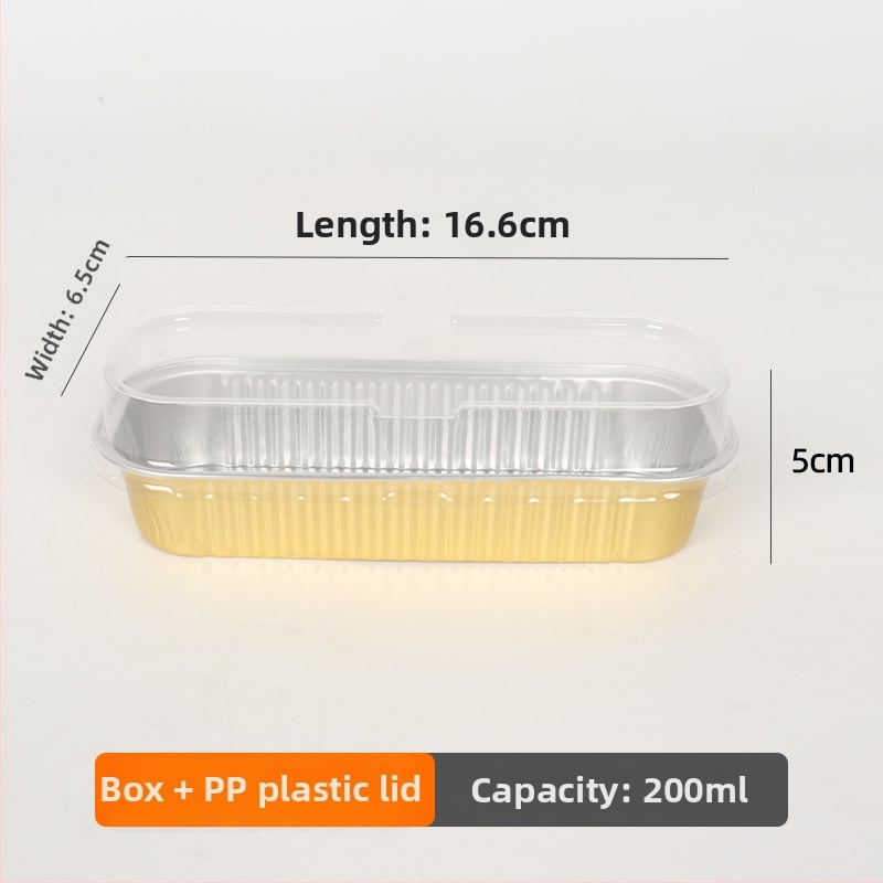 200 ml debeli pravokutni kalupi od aluminijske folije za pečenje, jednokratne upotrebe, otporni na visoke temperature