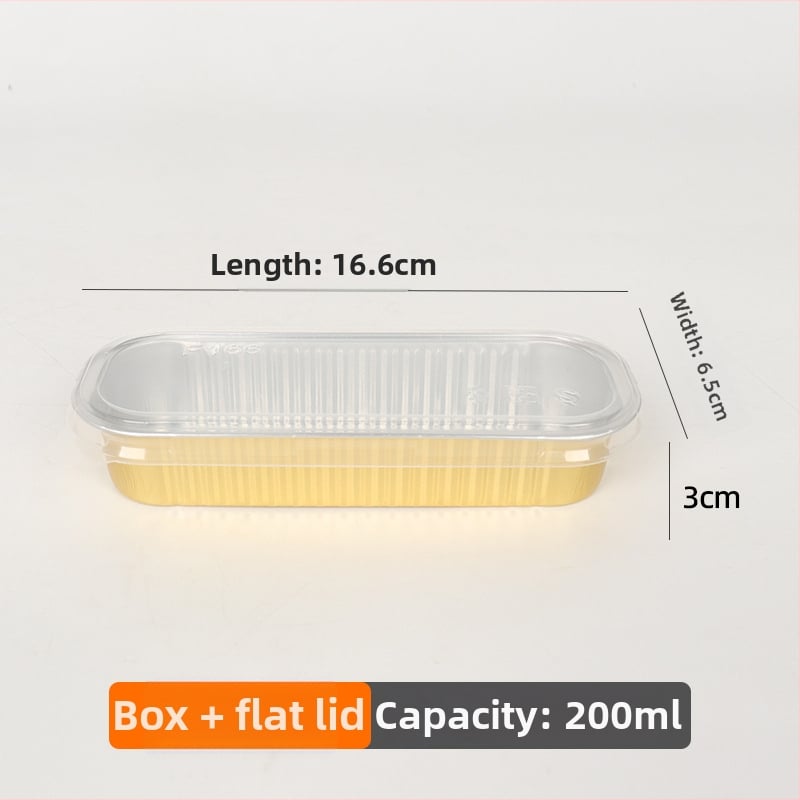 200 ml debeli pravokutni kalupi od aluminijske folije za pečenje, jednokratne upotrebe, otporni na visoke temperature