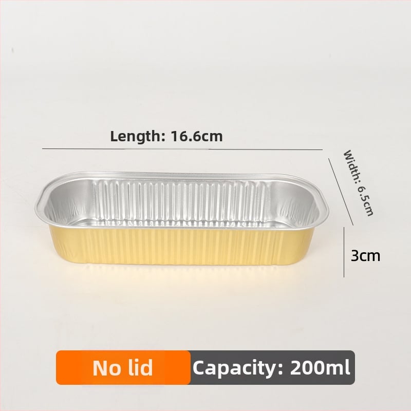 200 ml debeli pravokutni kalupi od aluminijske folije za pečenje, jednokratne upotrebe, otporni na visoke temperature
