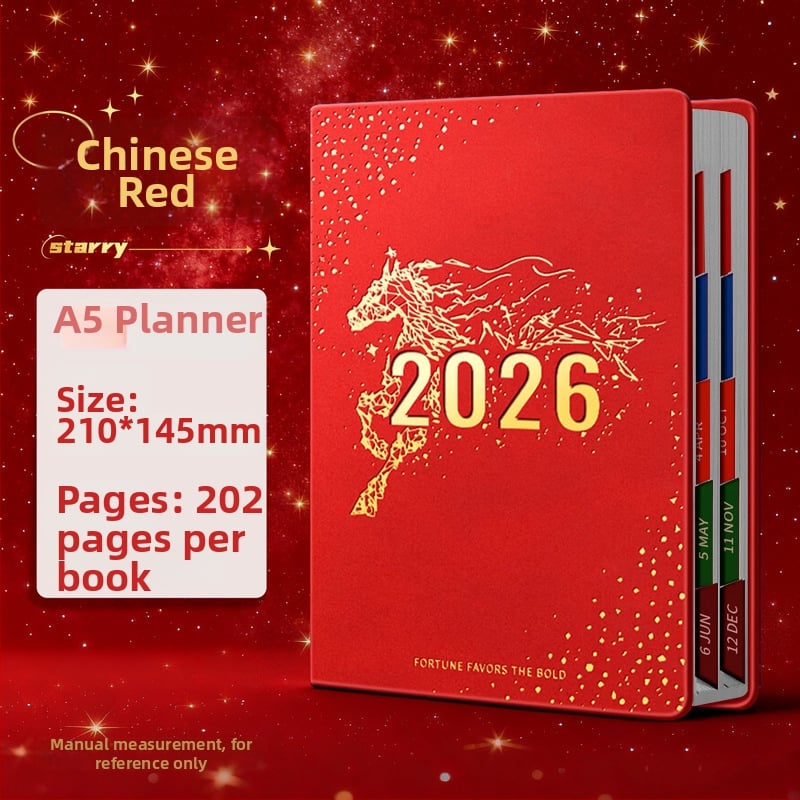 Nädalane planner PU kattega, juhtmevaba köide, Dowling paber, üle 400 lehekülje