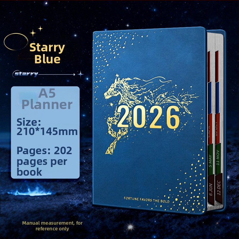 Nädalane planner PU kattega, juhtmevaba köide, Dowling paber, üle 400 lehekülje