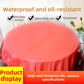 Jednorázové kruhové plastové prestieranie, hrubšie, vodotesné