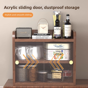 Raft de depozitare pentru cești din lemn, 3 etaje, pentru birou — protecție la praf, stil simplu și modern