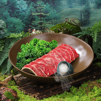 Ploški tanjur, okrugli tanjur od melamina, za govedinu, s prilagodljivim logotipom, nije pogodna za mikrovalnu