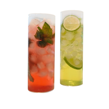 Šalica - borosilikatno staklo, otporno na visoke temperature, moderni minimalistički stil, okrugli oblik, bez ručke