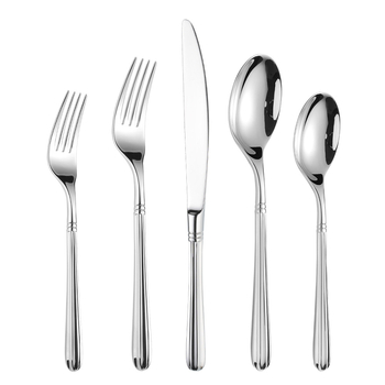 Set tacâmuri western din oțel inoxidabil 304, cuțit, furculiță și lingură, forjat, finisaj oglindă, design modern minimalist