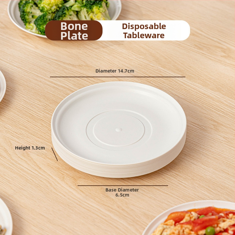 Jednorazový box na jedlo z kukuričného škrobu, potravinárskej kvality, prenosný a uzavretý, okrúhleho tvaru; Materiál: kukuričný škrob; Biodegradovateľný: Áno; Množstvo: 1; Kapacita: 1