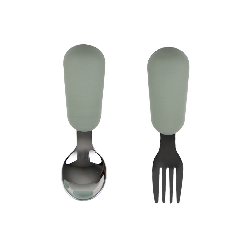 Maia Silikon vilica i žlica za djecu od 6 mjeseci – samostalno hranjenje