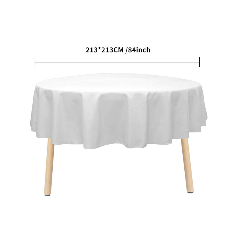 Runxiang PEVA kružni stolnjak, 3-slojna debljina, jedinstven uzorak, prilagodljiva izrada