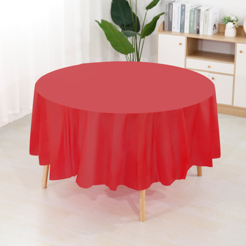 Runxiang PEVA kružni stolnjak, 3-slojna debljina, jedinstven uzorak, prilagodljiva izrada