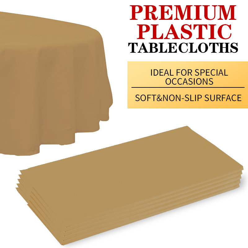 Runxiang PEVA kružni stolnjak, 3-slojna debljina, jedinstven uzorak, prilagodljiva izrada