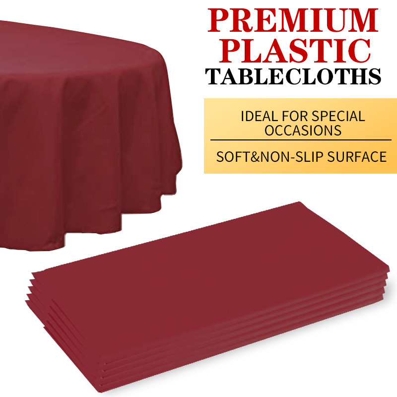 Runxiang PEVA kružni stolnjak, 3-slojna debljina, jedinstven uzorak, prilagodljiva izrada