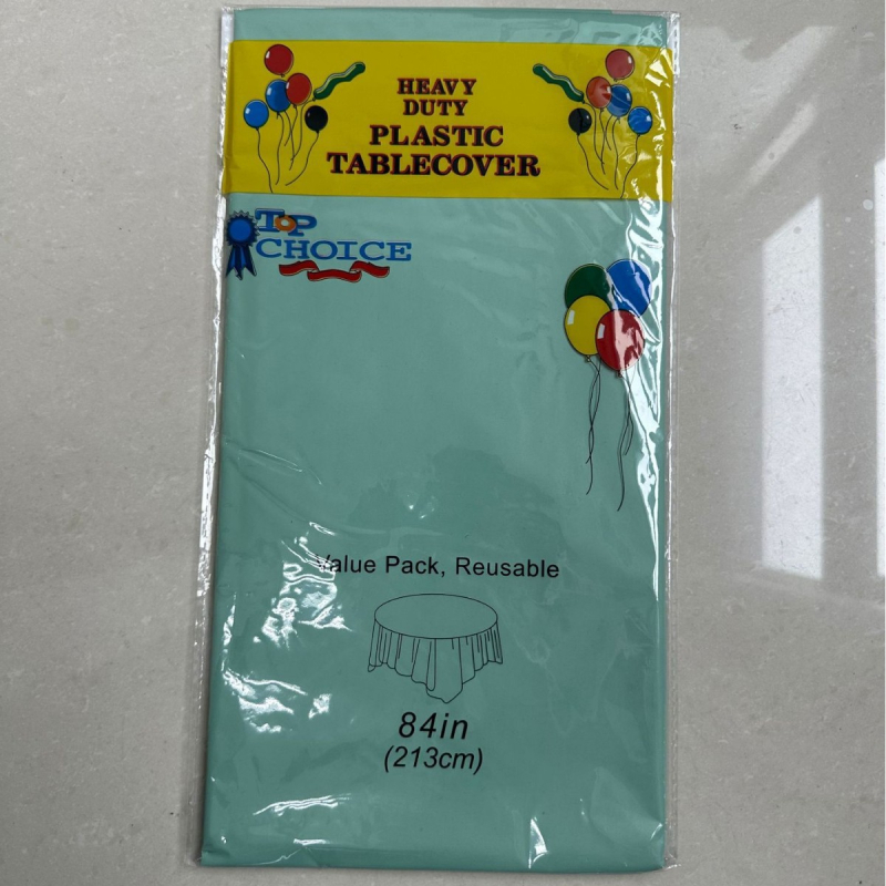 Runxiang PEVA kružni stolnjak, 3-slojna debljina, jedinstven uzorak, prilagodljiva izrada