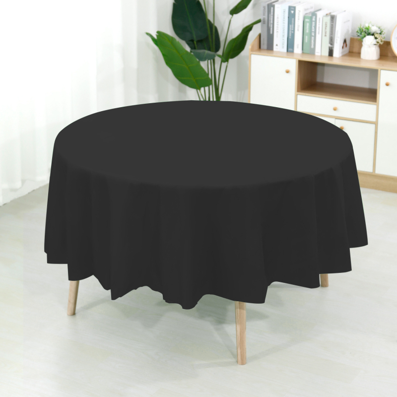 Runxiang PEVA kružni stolnjak, 3-slojna debljina, jedinstven uzorak, prilagodljiva izrada