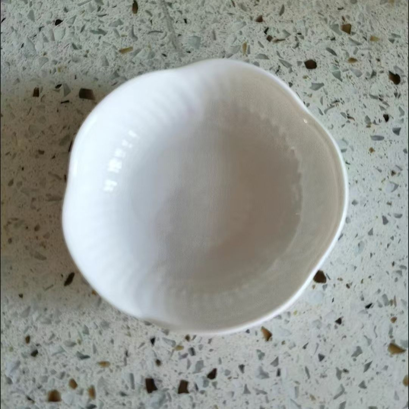 Keramički tanjur za kosti, okrugli oblik, jednostavan stil, moguć ispis logotipa, pogodan poklon za kolege na konferenciji