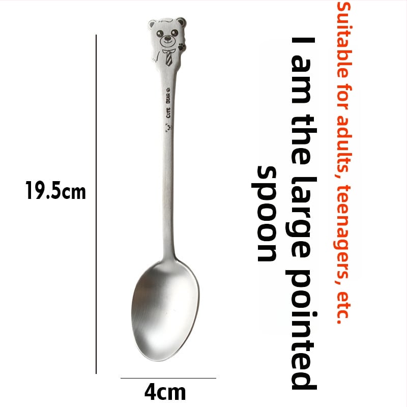 Σετ παιδικών μαχαιροπίρουνων από ανοξείδωτο ατσάλι 304 με σχέδιο κινουμένων σχεδίων και φινίρισμα καθρέφτη