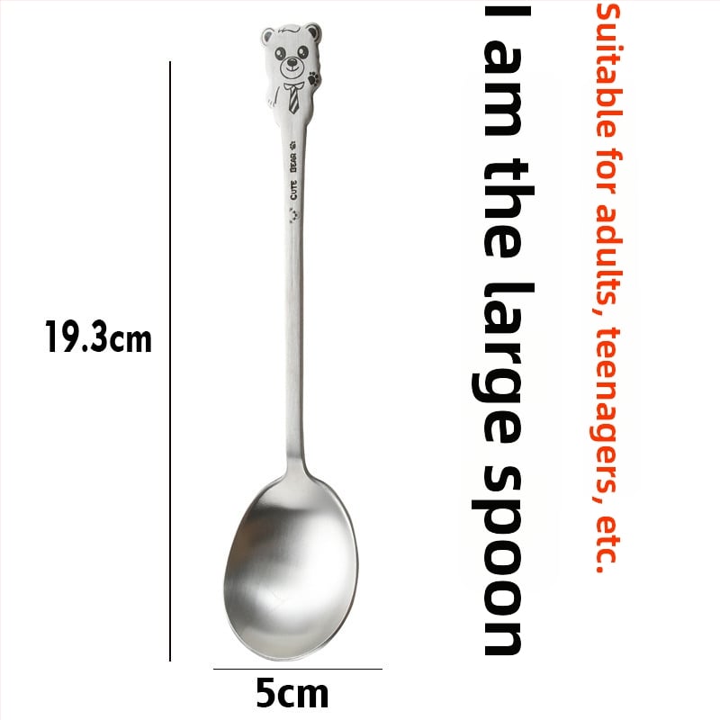 Σετ παιδικών μαχαιροπίρουνων από ανοξείδωτο ατσάλι 304 με σχέδιο κινουμένων σχεδίων και φινίρισμα καθρέφτη