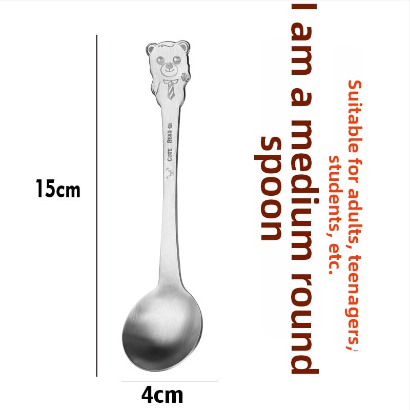 Σετ παιδικών μαχαιροπίρουνων από ανοξείδωτο ατσάλι 304 με σχέδιο κινουμένων σχεδίων και φινίρισμα καθρέφτη
