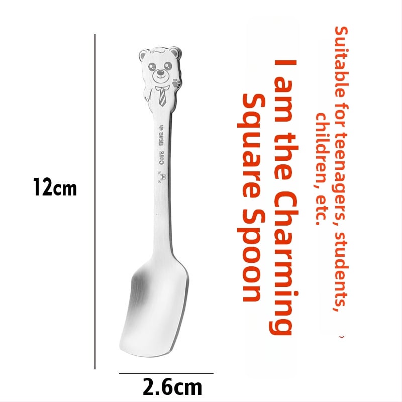 Σετ παιδικών μαχαιροπίρουνων από ανοξείδωτο ατσάλι 304 με σχέδιο κινουμένων σχεδίων και φινίρισμα καθρέφτη