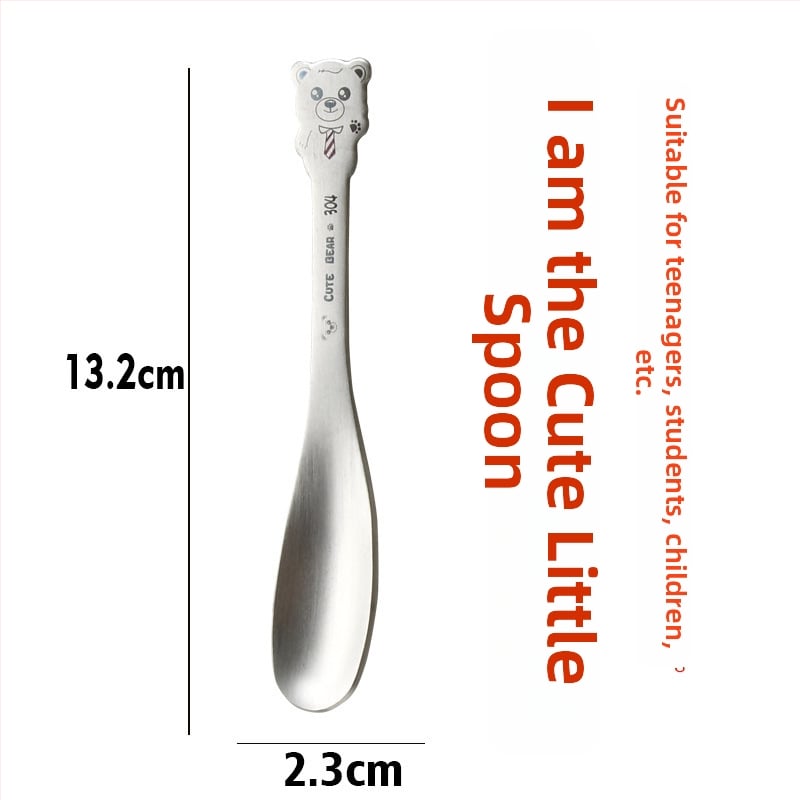 Σετ παιδικών μαχαιροπίρουνων από ανοξείδωτο ατσάλι 304 με σχέδιο κινουμένων σχεδίων και φινίρισμα καθρέφτη