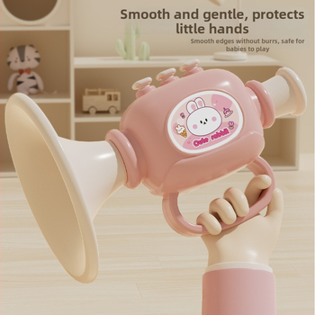 Plastmassist beebide muusikaline mänguasjade komplekt koos vile ja harmoonikaga, 0–3 aastat, mudel 1122