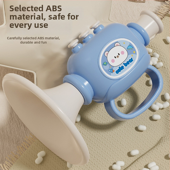 Plastmassist beebide muusikaline mänguasjade komplekt koos vile ja harmoonikaga, 0–3 aastat, mudel 1122