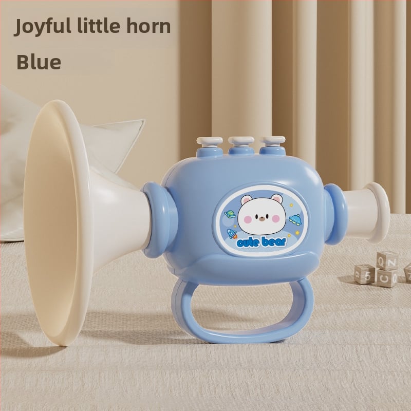 Plastmassist beebide muusikaline mänguasjade komplekt koos vile ja harmoonikaga, 0–3 aastat, mudel 1122