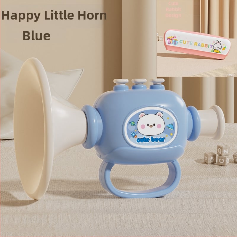 Plastmassist beebide muusikaline mänguasjade komplekt koos vile ja harmoonikaga, 0–3 aastat, mudel 1122