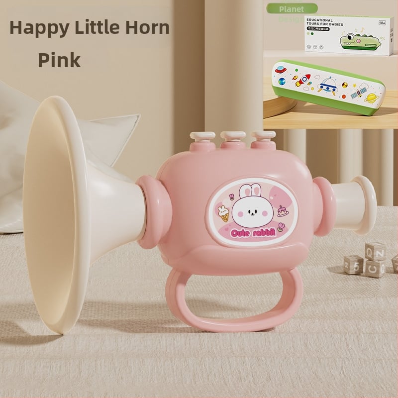 Plastmassist beebide muusikaline mänguasjade komplekt koos vile ja harmoonikaga, 0–3 aastat, mudel 1122